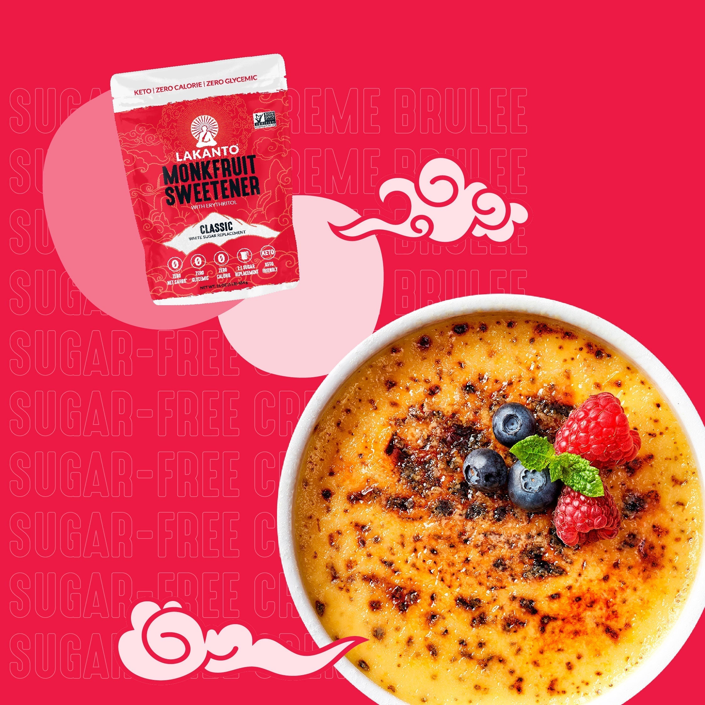 Crème brûlée cetogénica
 &ndash; Copyright Saraya USA, Inc. DBA Lakanto