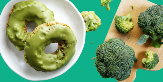 Keto Broccoli Donuts (with celery juice glaze)