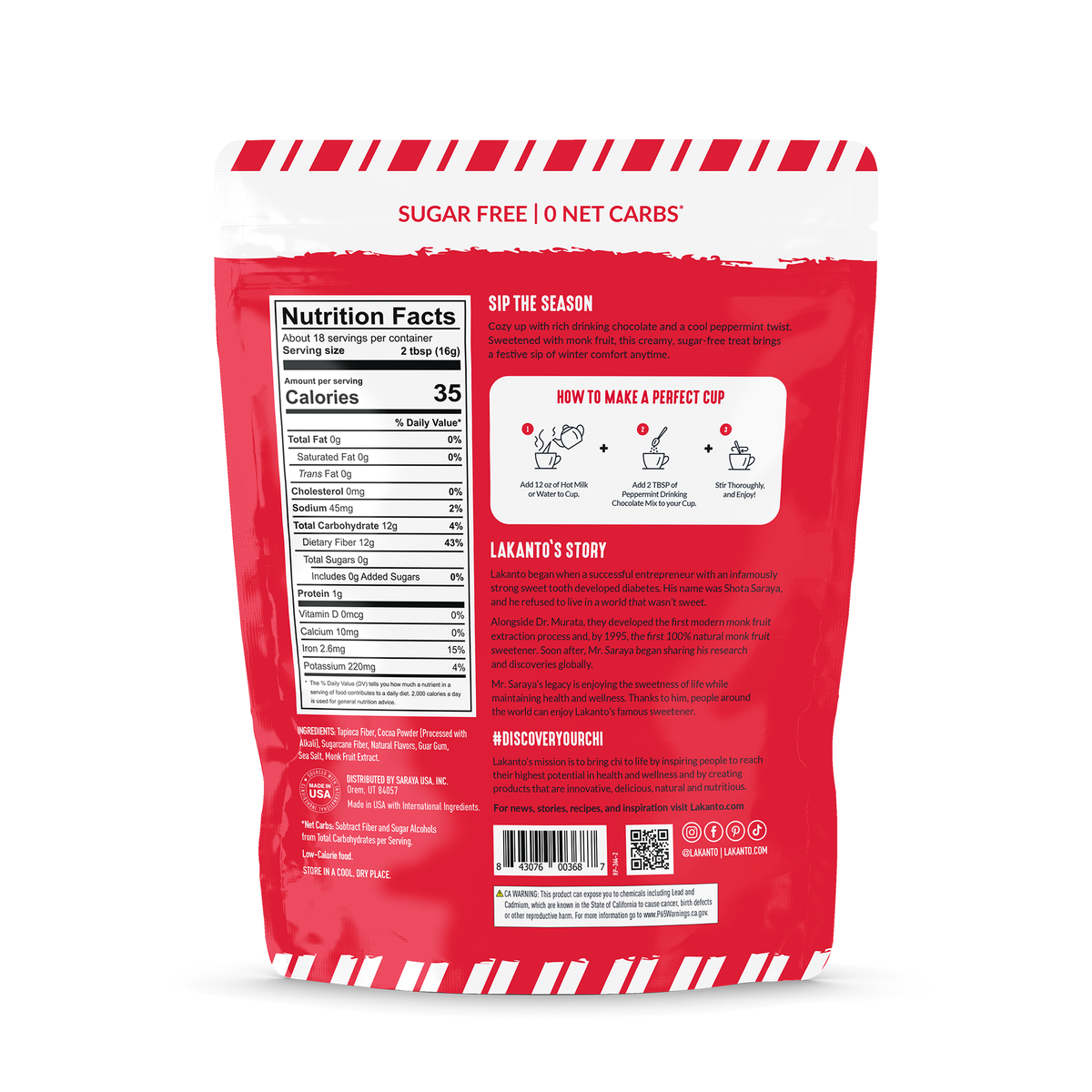 Sugar-Free Peppermint Drinking Chocolate