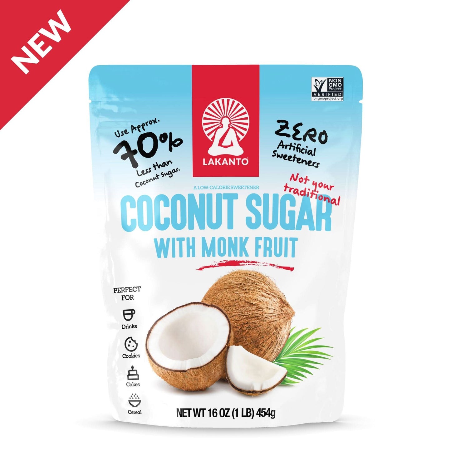 Coconut Sugar with Monk Fruit 16oz