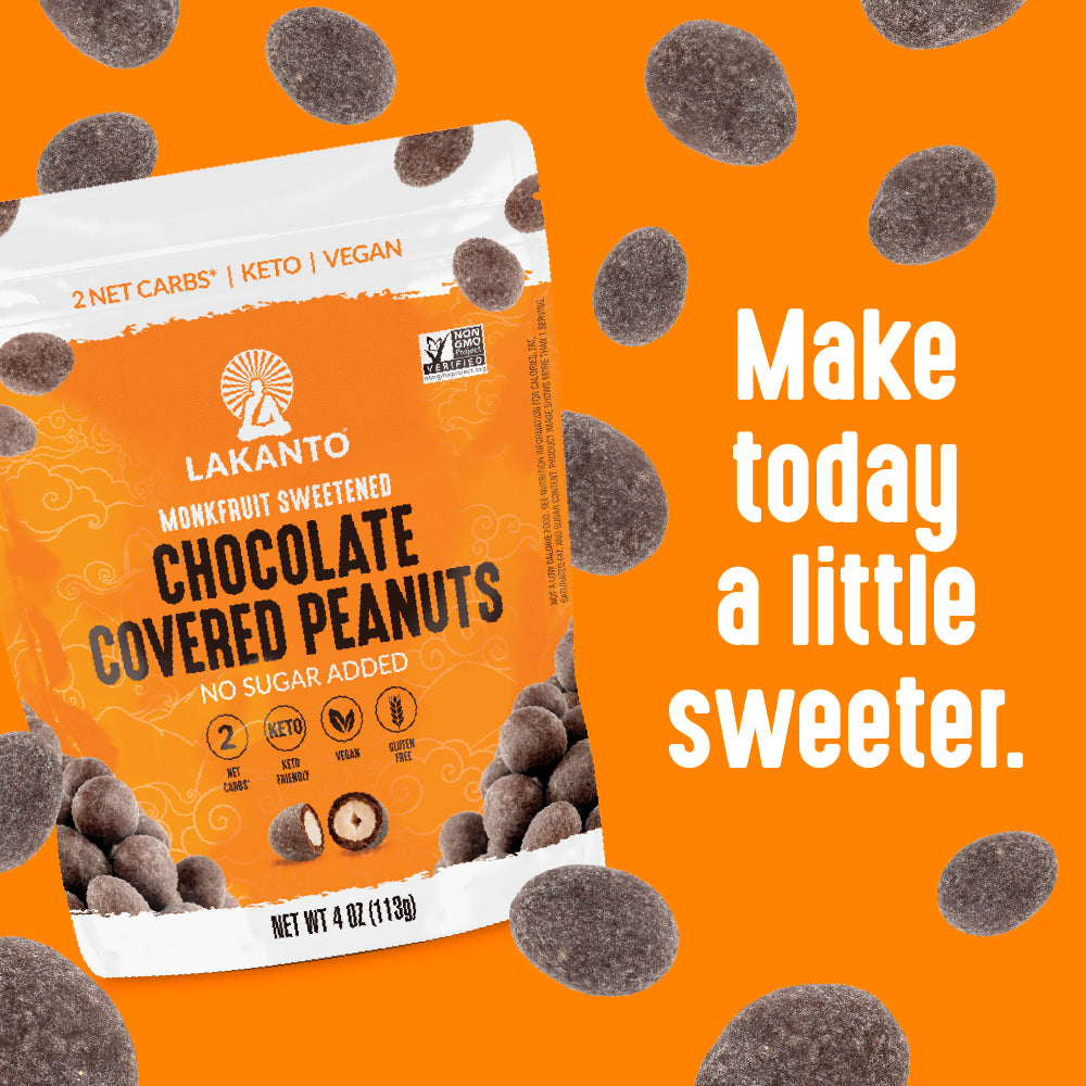 Lakanto Chocolate Covered Peanuts - Make today a little sweeter