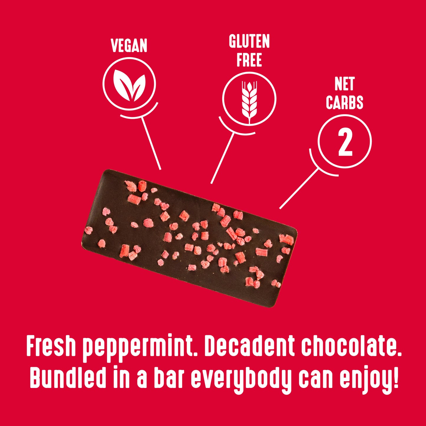 Sugar Free Peppermint Chocolate Bark