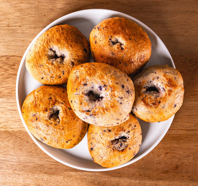 Sourdough Blueberry Bagels