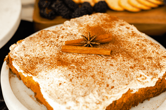 Pumpkin Spice Poke Cake
