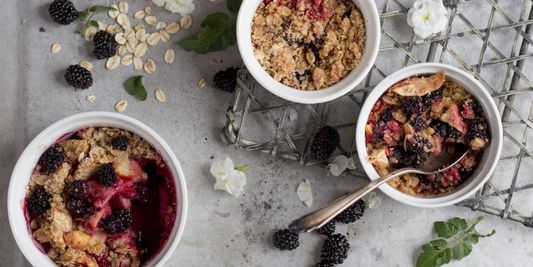 air-fryer fruit crisp with no added sugar