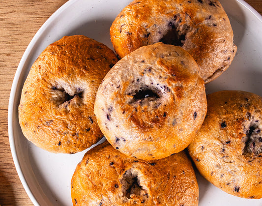 Sourdough Blueberry Bagels
