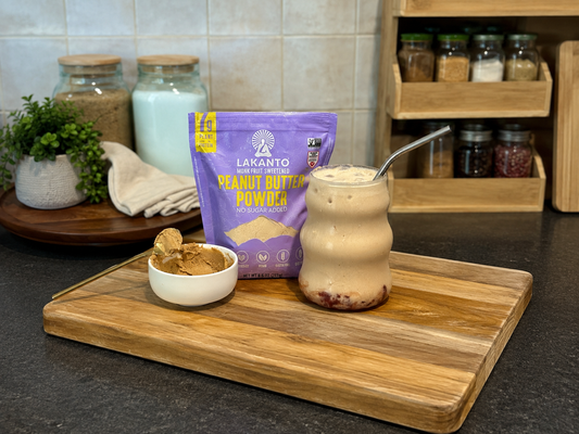 PB&J Iced Latte with Peanut Butter Cold Foam