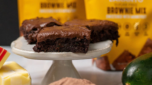 Sugar-Free Chocolate Frosted Zucchini Brownies Recipe