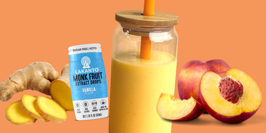 No Sugar Added Peach Ginger Smoothie Recipe