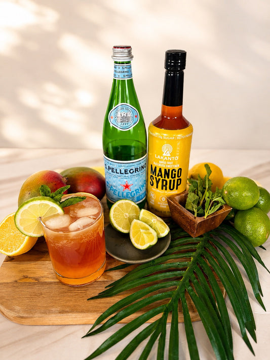 Mango Sunset Mocktail and Cocktail