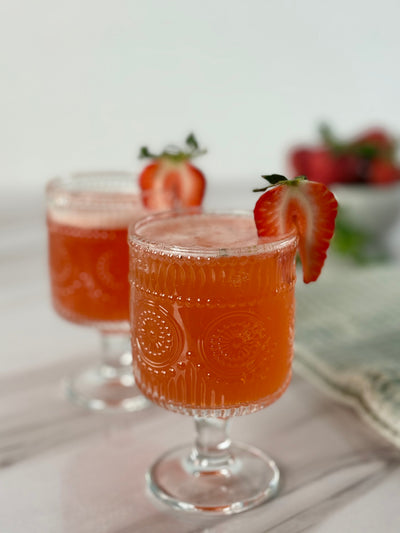 Strawberry Basil Shrub Mocktail (Low-Sugar & Refreshing)