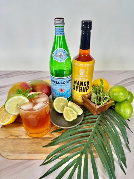 Mango Sunset Mocktail and Cocktail