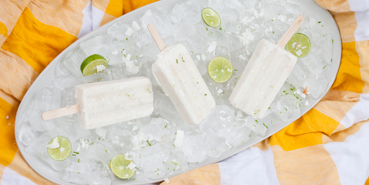No Added Sugar Lime in the Coconut Popsicles Recipe