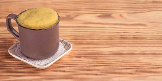 3 Ingredient Keto Vanilla Almond Butter Mug Cake Recipe