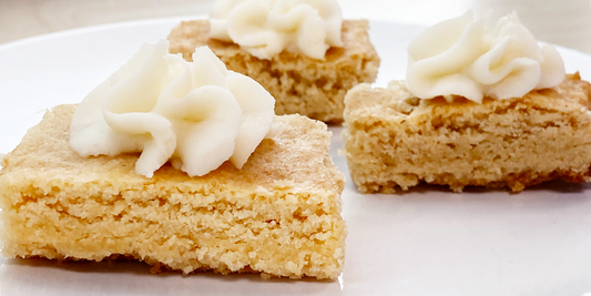 Sugar(less) Cookie Bars featuring our Sugar Free Cookie Mix