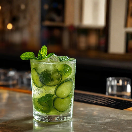 Cocktail Mixed Drink Recipes Using Lakanto Cucumber Mojito Mocktail