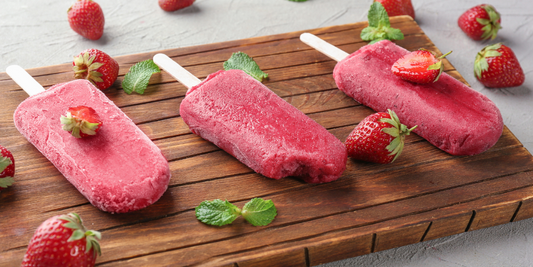 No Added Sugar Strawberry Monk Fruit Popsicles Recipe