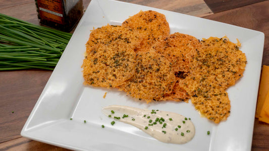 Cheddar and Chive Cheese Crisps Recipe