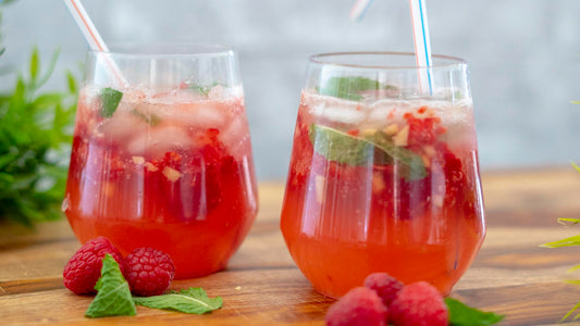 Raspberry Ginger Virgin Mojitos Recipe