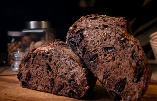 Chocolate Sourdough With Chocolate Chips and Pecans