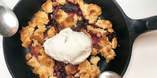 No Added Sugar Grilled Stone Fruit Cobbler Recipe