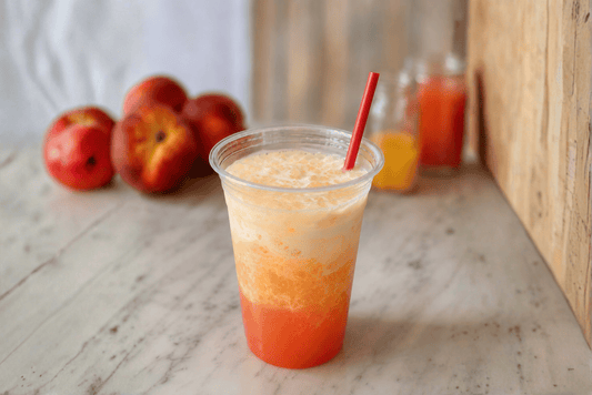 Peaches and Cream Dirty Soda
