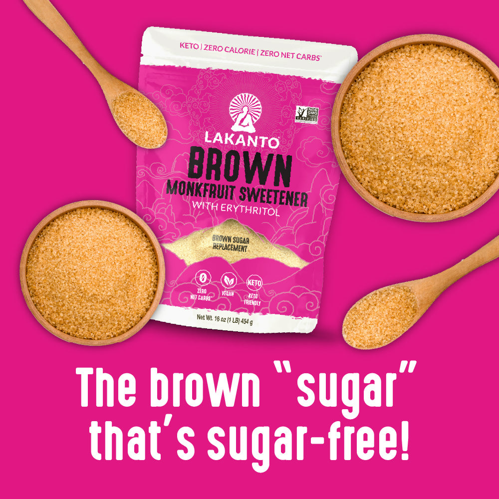 Brown Monkfruit and Erythritol Sweetener - Brown Sugar Replacement