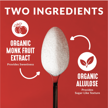 Organic Classic Monkfruit Sweetener with Allulose - White Sugar Replacement