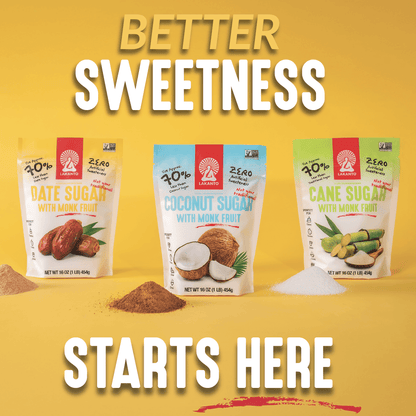 Date Sugar with Monk Fruit Sweetener (Reduced Sugar)