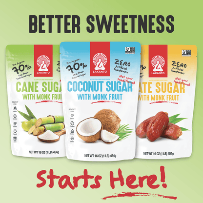 Cane Sugar with Monkfruit Sweetener (Reduced Sugar)