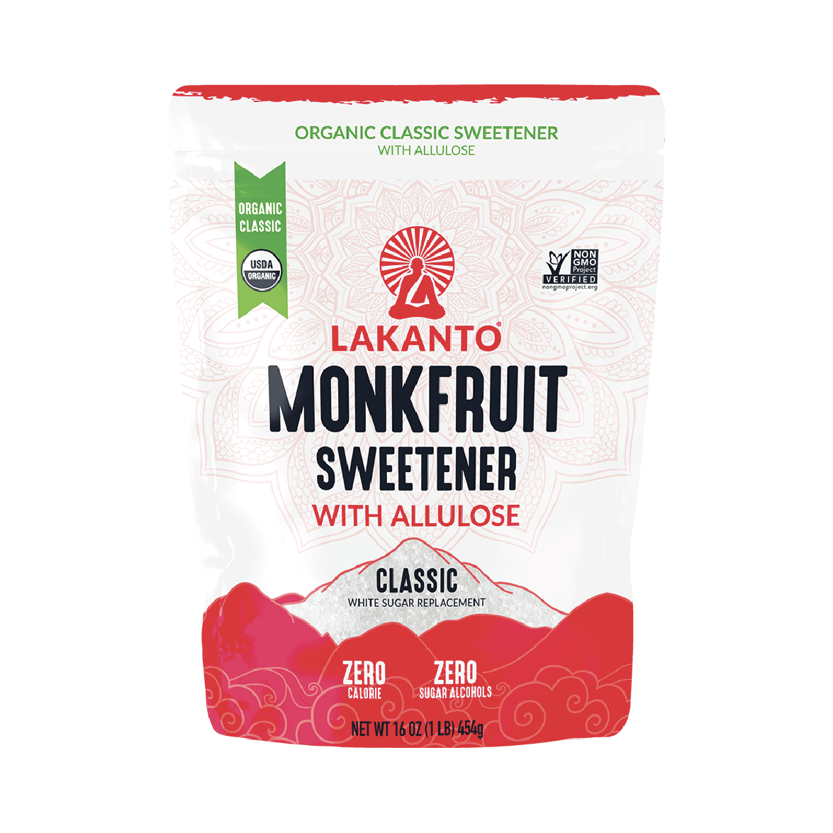 Organic Classic Monkfruit Sweetener with Allulose - White Sugar Replacement