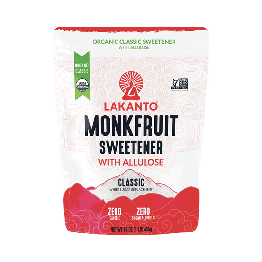 Organic Classic Monkfruit Sweetener with Allulose - White Sugar Replacement