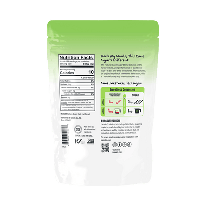 Cane Sugar with Monk Fruit