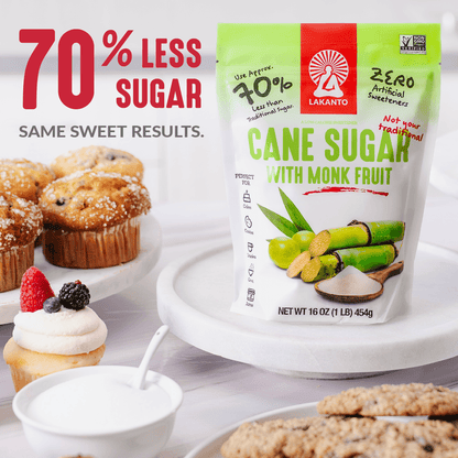 Cane Sugar with Monk Fruit