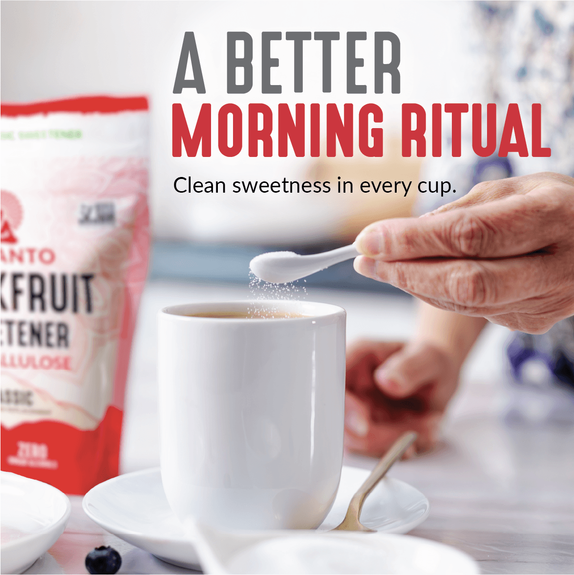 Organic Classic Monkfruit Sweetener with Allulose - White Sugar Replacement