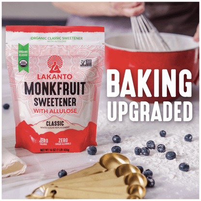 Organic Classic Monkfruit Sweetener with Allulose - White Sugar Replacement