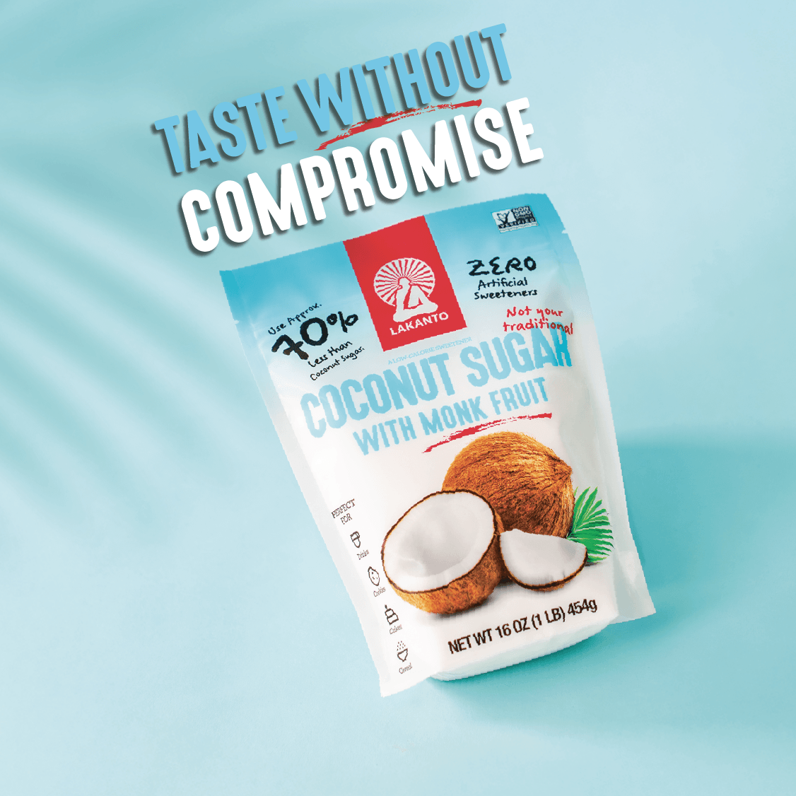 Coconut Sugar with Monk Fruit Sweetener (Reduced Sugar)