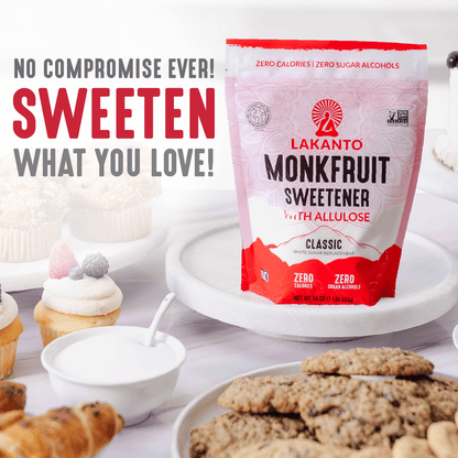 Classic Monkfruit Sweetener with Allulose - White Sugar Replacement