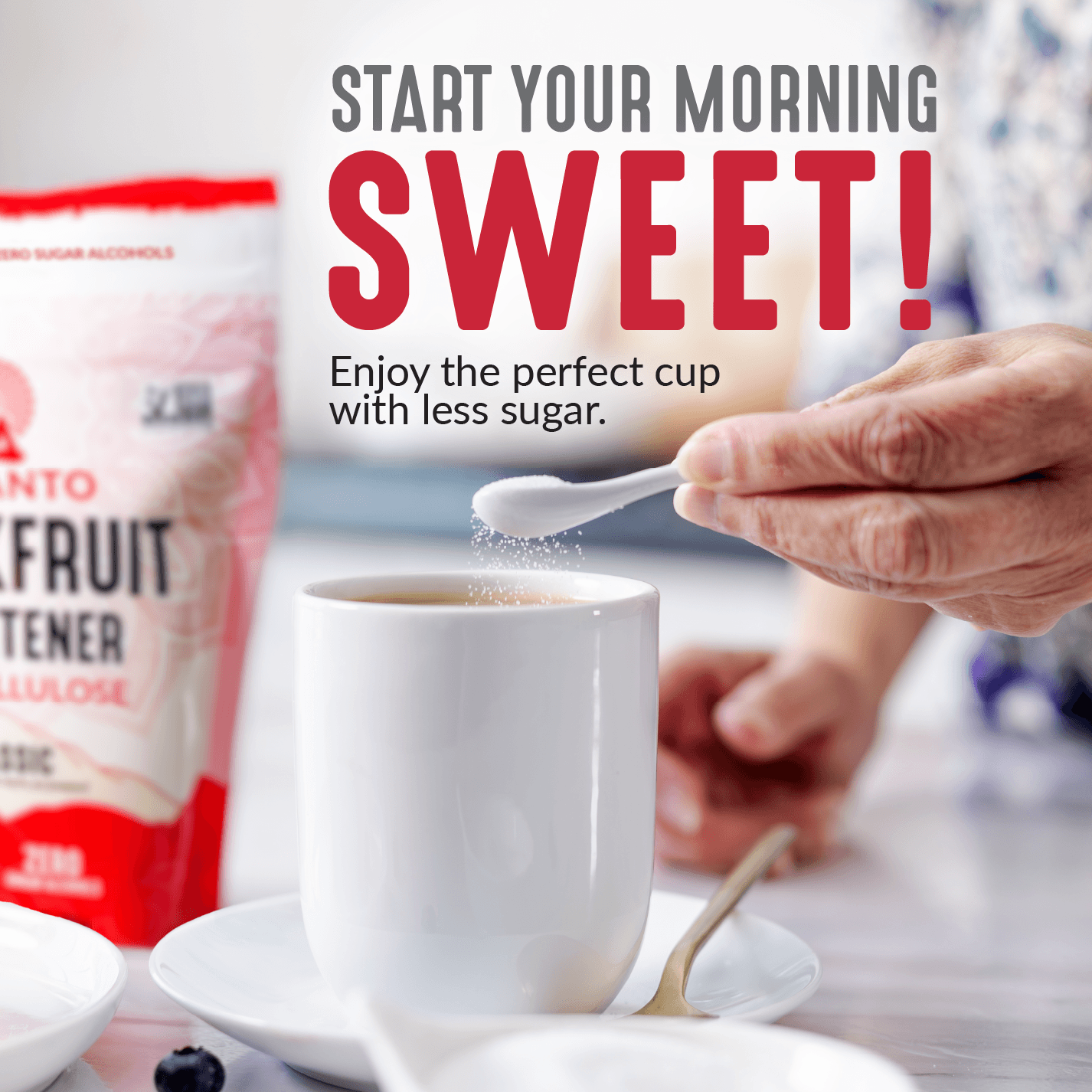 Classic Monkfruit Sweetener with Allulose - White Sugar Replacement