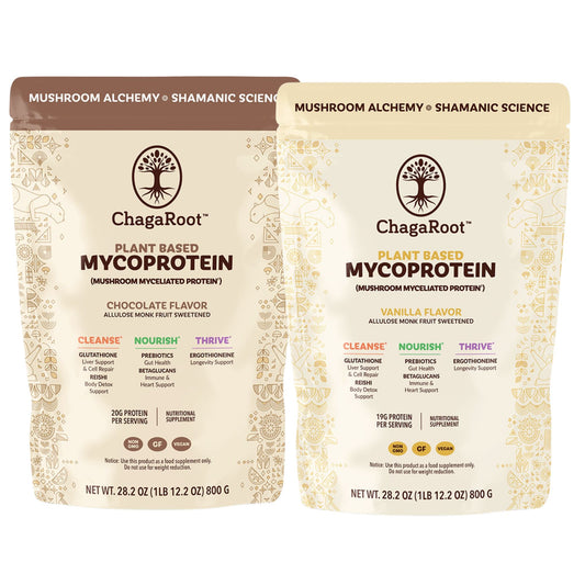 ChagaRoot MycoProtein Products with Lakanto Sweetener
