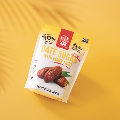 Date Sugar with Monk Fruit Sweetener (Reduced Sugar)