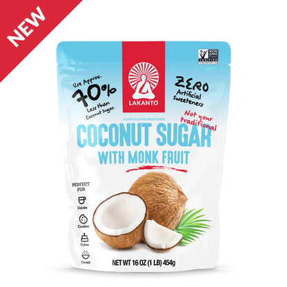 Coconut Sugar with Monkfruit Sweetener (Reduced Sugar)