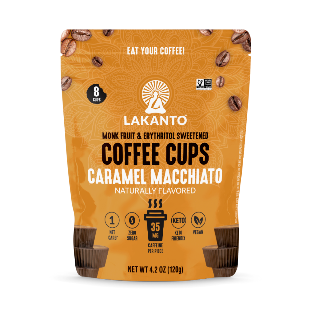 Lakanto Sugar Free Coffee Cups - Caramel Macchiato flavor