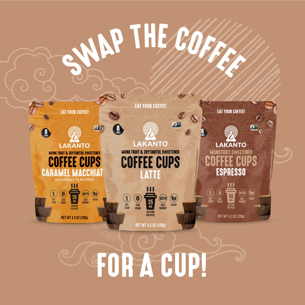 Lakanto Sugar Free Coffee Cups - Swap the Coffee for a Cup!