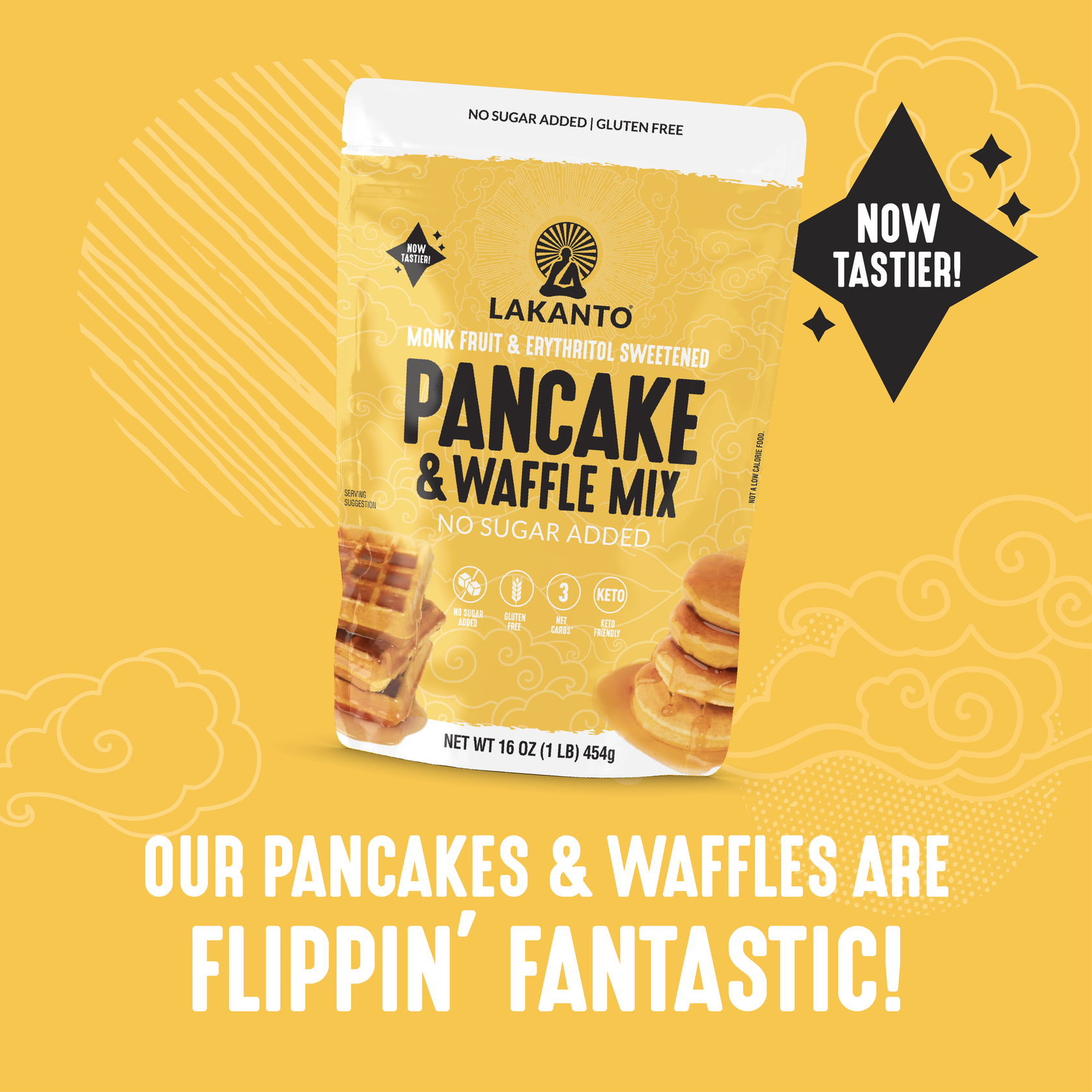 Pancake and Waffle Mix (New) No Sugar Added Lakanto