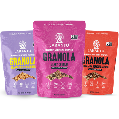 Lakanto Granola | Cinnamon Almond | Chocolate | Berry | Peanut