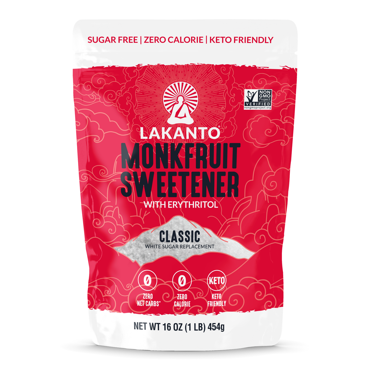 Classic Monkfruit and Erythritol Sweetener - White Sugar Replacement