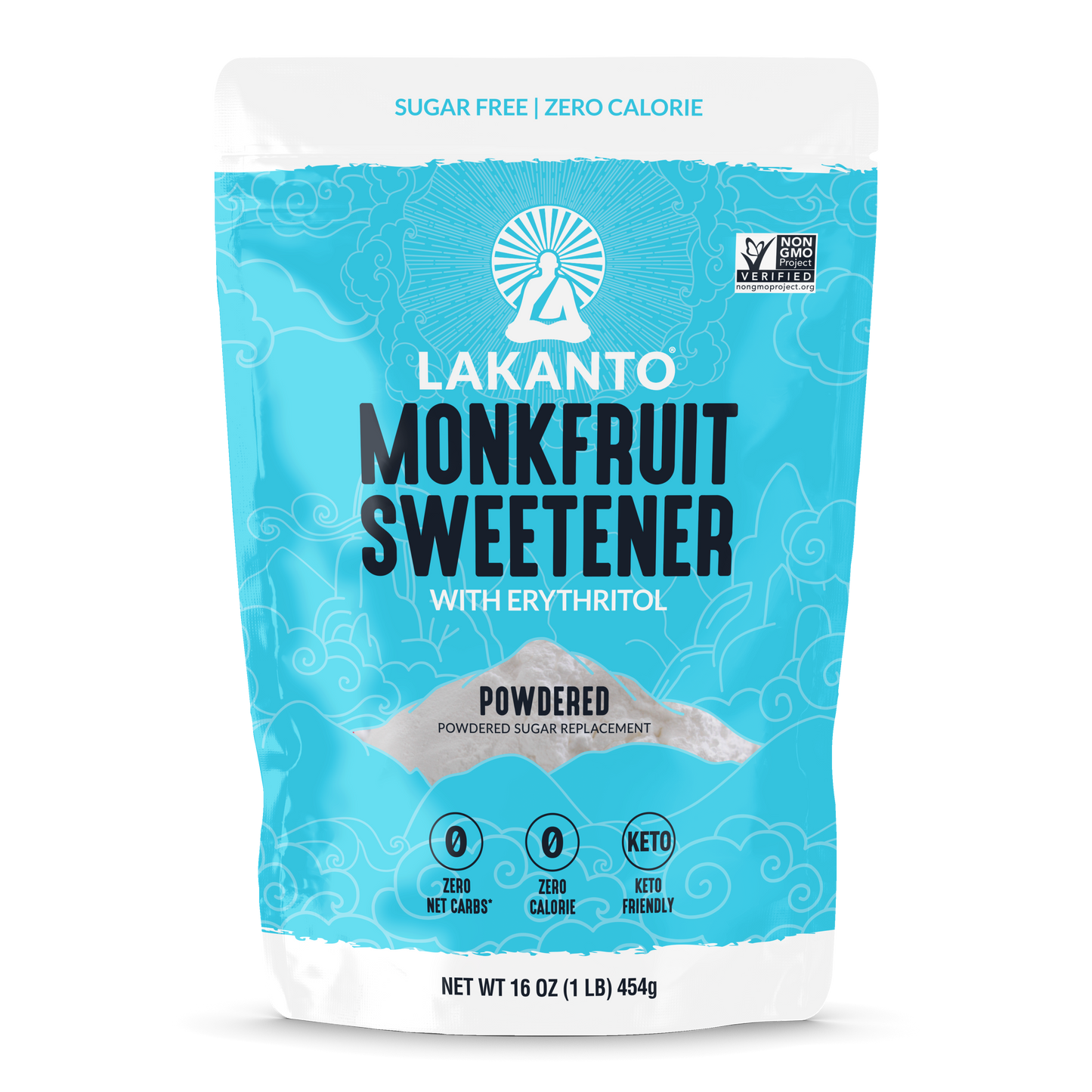 Powdered Monkfruit and Erythritol Sweetener - Powdered Sugar Replacement