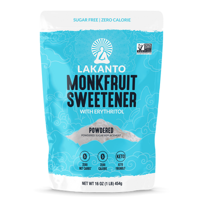 Powdered Monkfruit and Erythritol Sweetener - Powdered Sugar Replacement