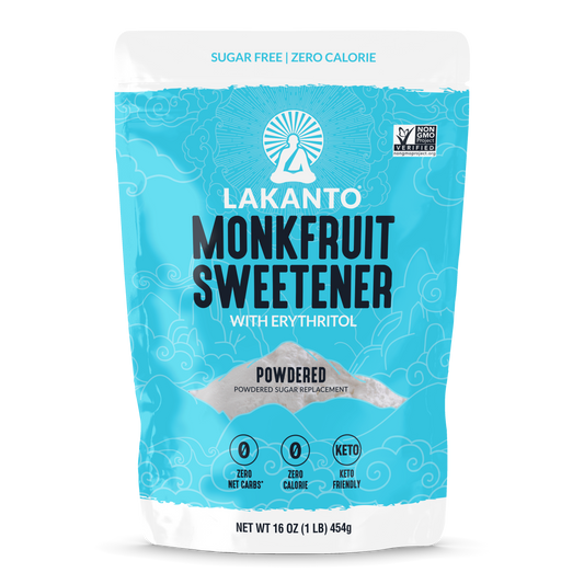 Powdered Monkfruit and Erythritol Sweetener - Powdered Sugar Replacement